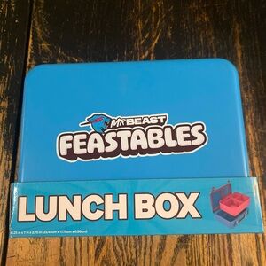 NEW Mr Beast Feastables Worlds Coolest Lunch Box Blue/Pink (o18)